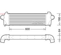 DENSO DIT12005 Intercooler, échangeur pour IVECO