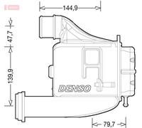 DENSO DIT12006 Intercooler, échangeur pour IVECO