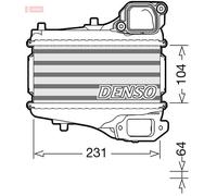 DENSO DIT40001 Intercooler, échangeur pour HONDA