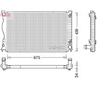 Radiateur d'eau DRM02028 DENSO pour AUDI A6 C6 A6 C6 Avant A6 Allroad C6