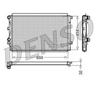 DENSO DRM32015 Radiateur, refroidissement du moteur pour AUDI,SEAT,SKODA,VW