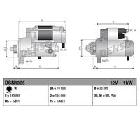 Denso Démarreur DSN1385 – Neuf