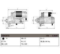 DENSO DSN3072 Démarreur