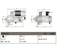 DENSO DSN3106 Démarreur pour ALPINA,BMW
