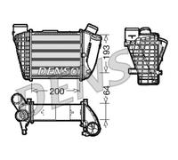 DENSO Intercooler pour Audi A4 Avant 8E5 B6 8ED B7 8H7 8HE 8E2 DIT02004