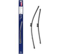 DENSO Kit de balais d'essuie-glace plats (DF-002) Contient 2 pièces pour véhicule avec volant gauche. 600/475mm, silencieux, durable avec design aérodynamique - Essuie-glace OEM avec 2 ans de garantie