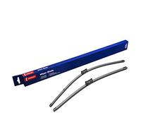 DENSO Kit de balais d'essuie-glace plats (DF-002) Contient 2 pièces pour véhicule avec volant gauche. 600/475mm, silencieux, durable avec design aérodynamique - Essuie-glace OEM avec 2 ans de garantie