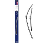 DENSO Kit de balais d'essuie-glace plats (DF-095) Contient 2 pièces pour véhicule avec volant gauche. 700/400mm, silencieux, durable avec design aérodynamique - Essuie-glace OEM avec 2 ans de garantie