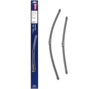 DENSO Kit de balais d'essuie-glace plats (DF-120) Contient 2 pièces. 550/450mm, silencieux, durable avec design aérodynamique - Essuie-glace OEM avec 2 ans de garantie