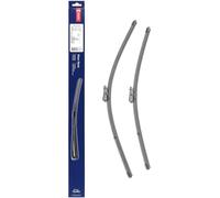 DENSO Kit de balais d'essuie-glace plats (DF-410) Contient 2 pièces pour véhicule avec volant gauche. 600/520mm, silencieux, durable avec design aérodynamique - Essuie-glace OEM avec 2 ans de garantie