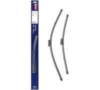 DENSO Kit de balais d'essuie-glace plats (DF-421) Contient 2 pièces pour véhicule avec volant gauche. 630/500mm, silencieux, durable avec design aérodynamique - Essuie-glace OEM avec 2 ans de garantie