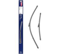DENSO Kit de balais d'essuie-glace plats (DF-428) Contient 2 pièces pour véhicule avec volant gauche. 650/380mm, silencieux, durable avec design aérodynamique - Essuie-glace OEM avec 2 ans de garantie