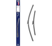 DENSO Kit de balais d'essuie-glace plats (DF-448) Contient 2 pièces pour véhicule avec volant gauche. 700/450mm, silencieux, durable avec design aérodynamique - Essuie-glace OEM avec 2 ans de garantie