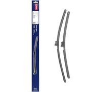 DENSO Kit de balais d'essuie-glace plats (DF-449) Contient 2 pièces pour véhicule avec volant gauche. 650/580mm, silencieux, durable avec design aérodynamique - Essuie-glace OEM avec 2 ans de garantie