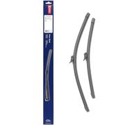 DENSO Kit de balais d'essuie-glace plats (DF-452) Contient 2 pièces pour véhicule avec volant gauche. 580/450mm, silencieux, durable avec design aérodynamique - Essuie-glace OEM avec 2 ans de garantie