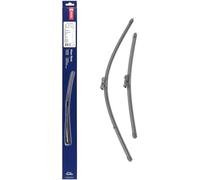 DENSO Kit de balais d'essuie-glace plats (DF-458) Contient 2 pièces pour véhicule avec volant gauche. 650/450mm, silencieux, durable avec design aérodynamique - Essuie-glace OEM avec 2 ans de garantie