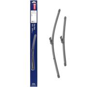 DENSO Kit de balais d'essuie-glace plats (DF-459) Contient 2 pièces pour véhicule avec volant gauche. 550/380mm, silencieux, durable avec design aérodynamique - Essuie-glace OEM avec 2 ans de garantie