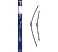 DENSO Kit de balais d'essuie-glace plats (DF-462) Contient 2 pièces pour véhicule avec volant gauche. 650/450mm, silencieux, durable avec design aérodynamique - Essuie-glace OEM avec 2 ans de garantie