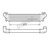 DENSO Ladeluftkühler Intercooler Pour Fiat 500L 199_ Tipo Kombi 356_ DIT09114