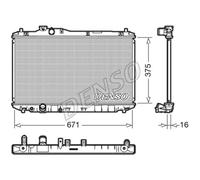 DENSO Radiateur Eau Radiateur Moteur Pour Honda Civic IX FB FG 1.8I-VTEC