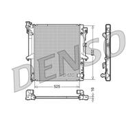 DENSO Radiateur Moteur Alu Pour Mitsubishi L 200/Triton KA_T KB_T 2.5
