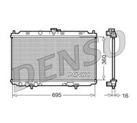 DENSO Radiateur Moteur Alu Pour Nissan Almera II Hatchback N16 1.5 1.8