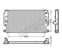 Radiateur, refroidissement du moteur DENSO DRM50088