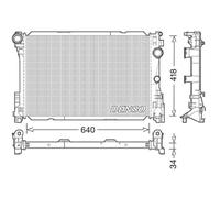 DENSO Radiateur Pour Mercedes-Benz SLK R172 200