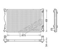 DENSO Radiateur Refroidisseur Convient pour Audi A6 4F2 C6 2.4 3.2 FSI 2.8 4F5