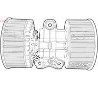 DENSO Ventilateur d'habitacle DEA05004 | Compatible avec: BMW 5, 5 Touring, X5