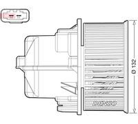 DENSO Ventilateur Intérieur pour Volvo XC60 156 V60 155 157 Bw Land Rover Range