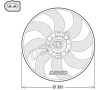 DENSO Ventilateur Refroidissement Moteur Convient pour Audi A6 Avant DER02006