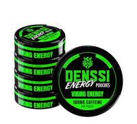 DENSSI Sachets Énergisants - Caféine à Action Rapide + Boost Nootropique - Sans Sucre, Sans Tabac, Zéro Crash, Alternative/Remplacement pour la Concentration et l’Énergie - Fabriqué aux USA - 100mg de