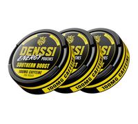 DENSSI Sachets Énergisants - Caféine à Action Rapide + Boost Nootropique - Sans Sucre, Sans Tabac, Zéro Crash, Alternative/Remplacement pour la Concentration et l’Énergie - Fabriqué aux USA - 100mg de