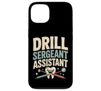 Dent d'assistant de Sergent de perceuse Humour Dentaire Coque pour iPhone 13