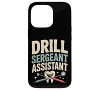 Dent d'assistant de Sergent de perceuse Humour Dentaire Coque pour iPhone 13 Pro