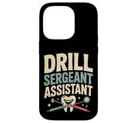 Dent d'assistant de Sergent de perceuse Humour Dentaire Coque pour iPhone 14 Pro
