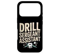 Dent d'assistant de Sergent de perceuse Humour Dentaire Coque pour iPhone 17 Pro