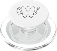 Dent de Dessin animé avec Brosse à Dents PopSockets PopGrip pour MagSafe