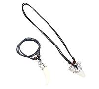 Dent de loup collier ras du cou collier en os de Yak collier de haute qualité bijoux brillants dernier modèle dent loup pour femmes hommes enfants