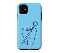 Dent Minimaliste Assistant Dentaire Line Art Dental Coque pour iPhone 11