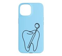 Dent Minimaliste Assistant Dentaire Line Art Dental Coque pour iPhone 15