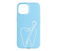 Dent Minimaliste Assistant Dentaire Line Art Dental Coque pour iPhone 15