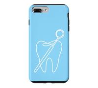 Dent Minimaliste Assistant Dentaire Line Art Dental Coque pour iPhone 7 Plus/8 Plus