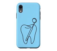 Dent Minimaliste Assistant Dentaire Line Art Dental Coque pour iPhone XR