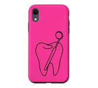 Dent Minimaliste Assistant Dentaire Line Art Dental Coque pour iPhone XR