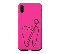 Dent Minimaliste Assistant Dentaire Line Art Dental Coque pour iPhone XS Max