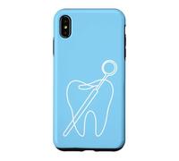 Dent Minimaliste Assistant Dentaire Line Art Dental Coque pour iPhone XS Max