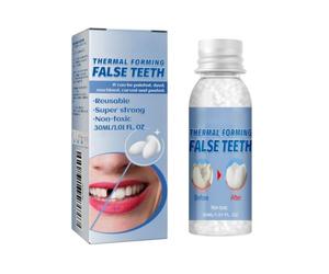 Dent Provisoire, Réparation Dentaire Kit, Pansement Perles Solides Dentaires, Dentier Provisoire, pour Les Dents Cassées Manquantes, Matériau de Remplissage