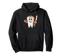 Dent rigolote avec donut et brosse à dents Sweat à Capuche